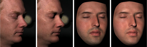 Analysis of Human Faces using a Measurement-Based Skin Reflectance Model