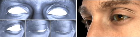 Detailed Spatio-Temporal Reconstruction of Eyelids