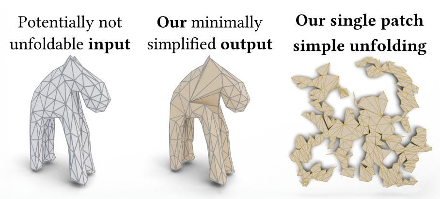 Mesh Simplification For Unfolding