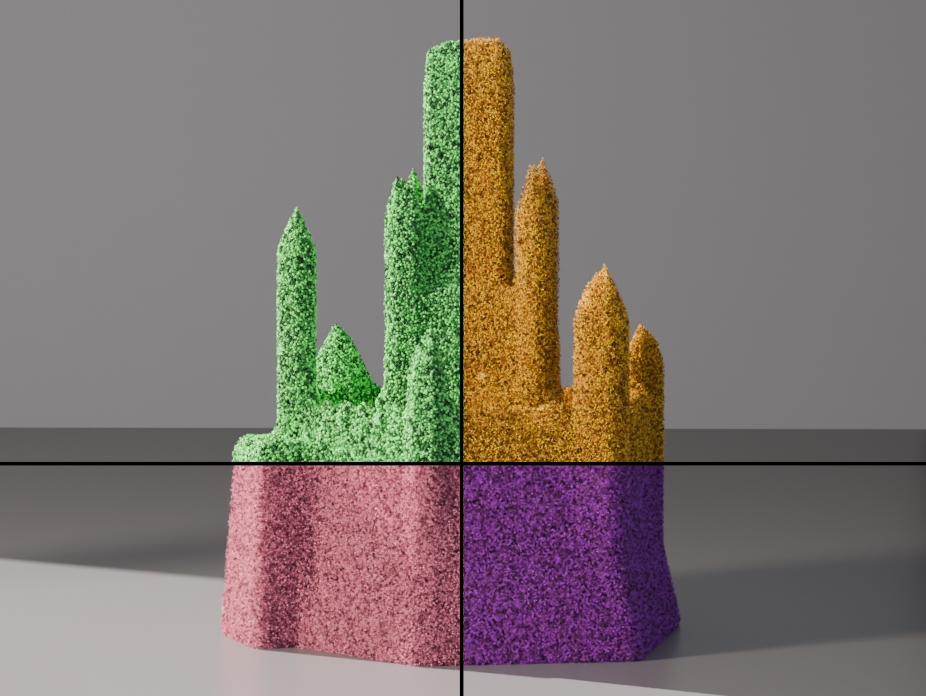 Numerical Homogenization of Sand from Grain-level Simulations